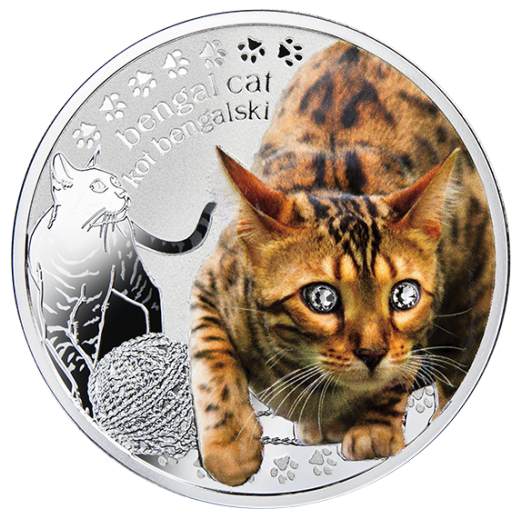 Монета Бенгальская кошка