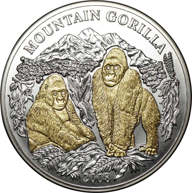 Монета Горные гориллы